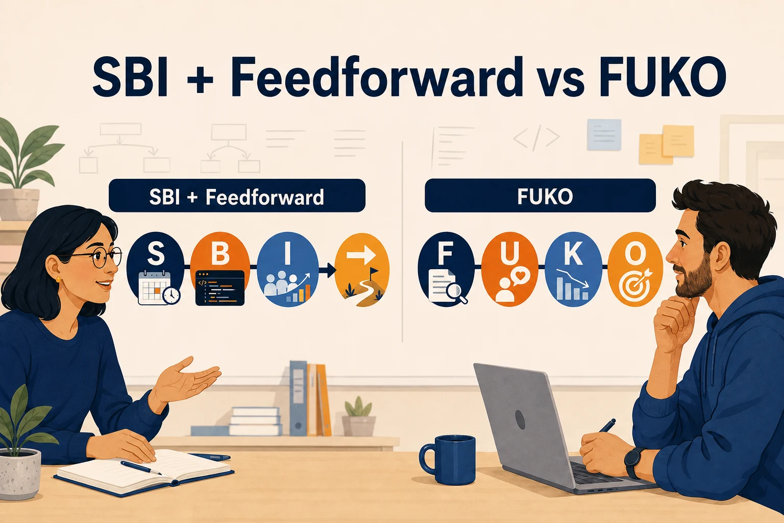 SBI with Feedforward compared with the FUKO feedback method